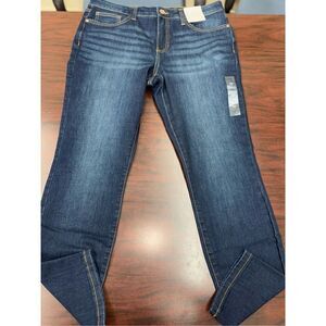 NWT Lauren Conrad Mid-Rise Skinny Stretch Dark Wash Denim Size 14